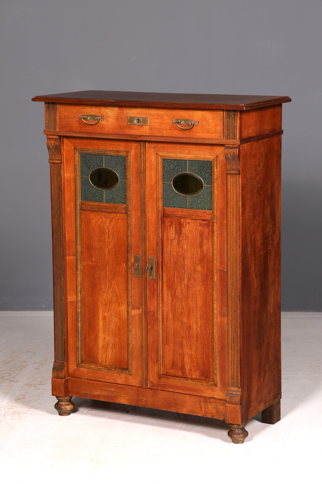 Traumhaftes Jugendstil Vertiko Gründerzeit Schrank Antik Highboard Kommode Buffet Vintage