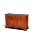 Hauptstadt Möblerei Drexel Heritage Sideboard aus Holz im Antik Stil mit sieben Schubladen und Messingbeschlägen