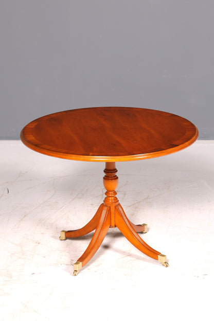 Traumhafter Original Heldense Couchtisch Eibe Englisch Antik Ablagetisch Regency Beistelltisch Rund Vintage