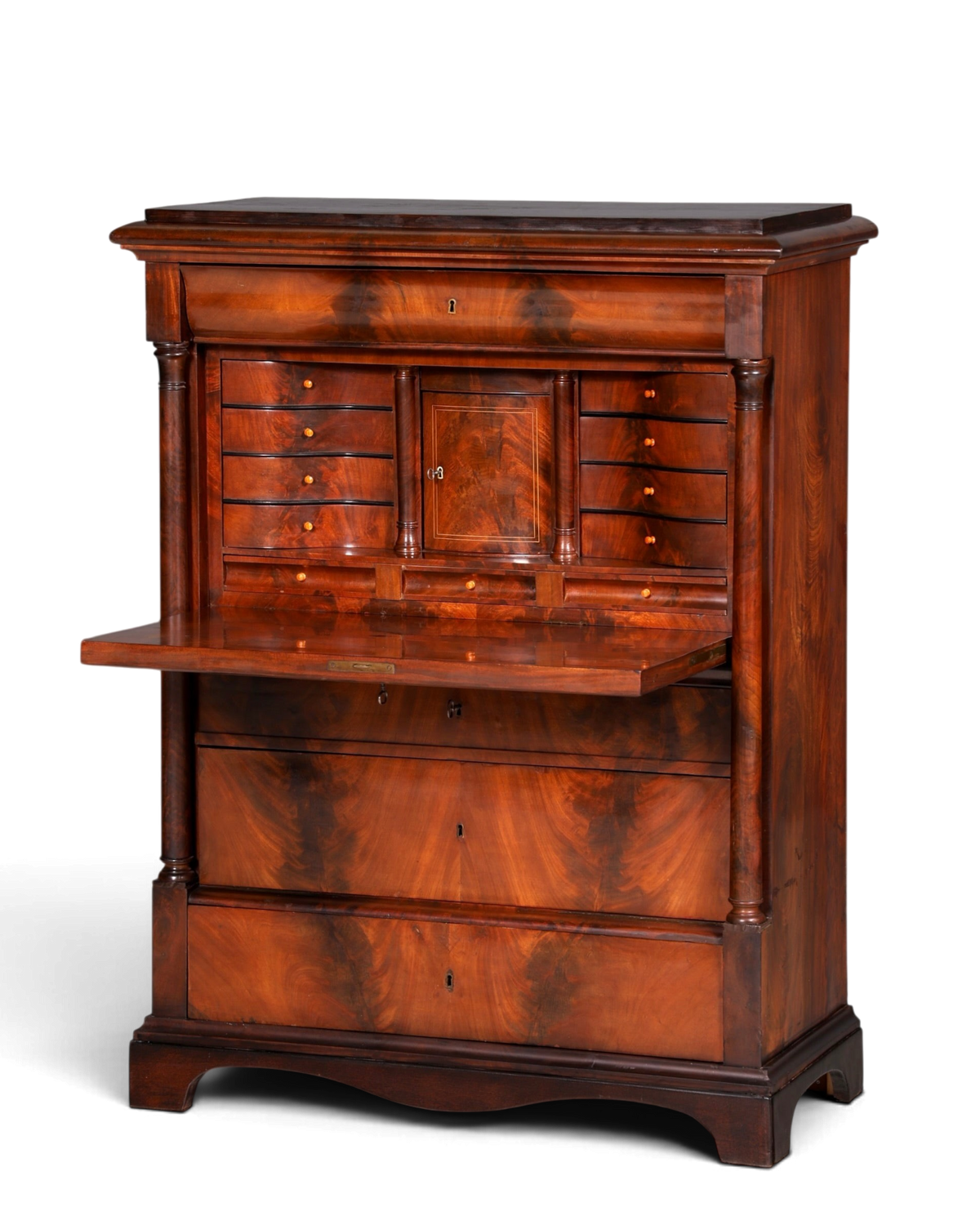 Wunderschöner Biedermeier Sekretär Gründerzeit Vertiko Antik Kommode Schreibkommode