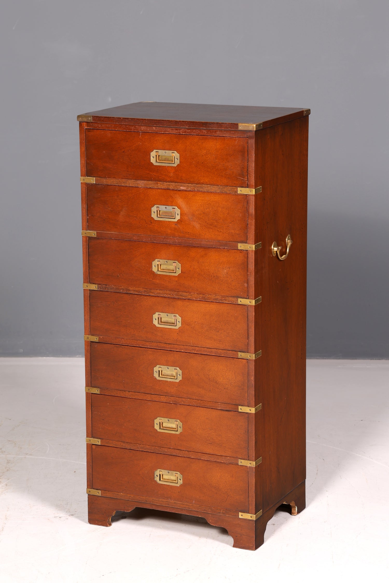 Wunderschöne Maritime Kommode Englisch Vertiko Military Chest Schrank Schubladenkommode Antik Vintage