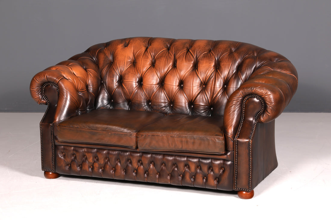 G153 Finish cm Wunderschöne Original Chesterfield Centurion 2-Sitzer Couch Englisches echt Leder Sofa UK (Kopie 2)