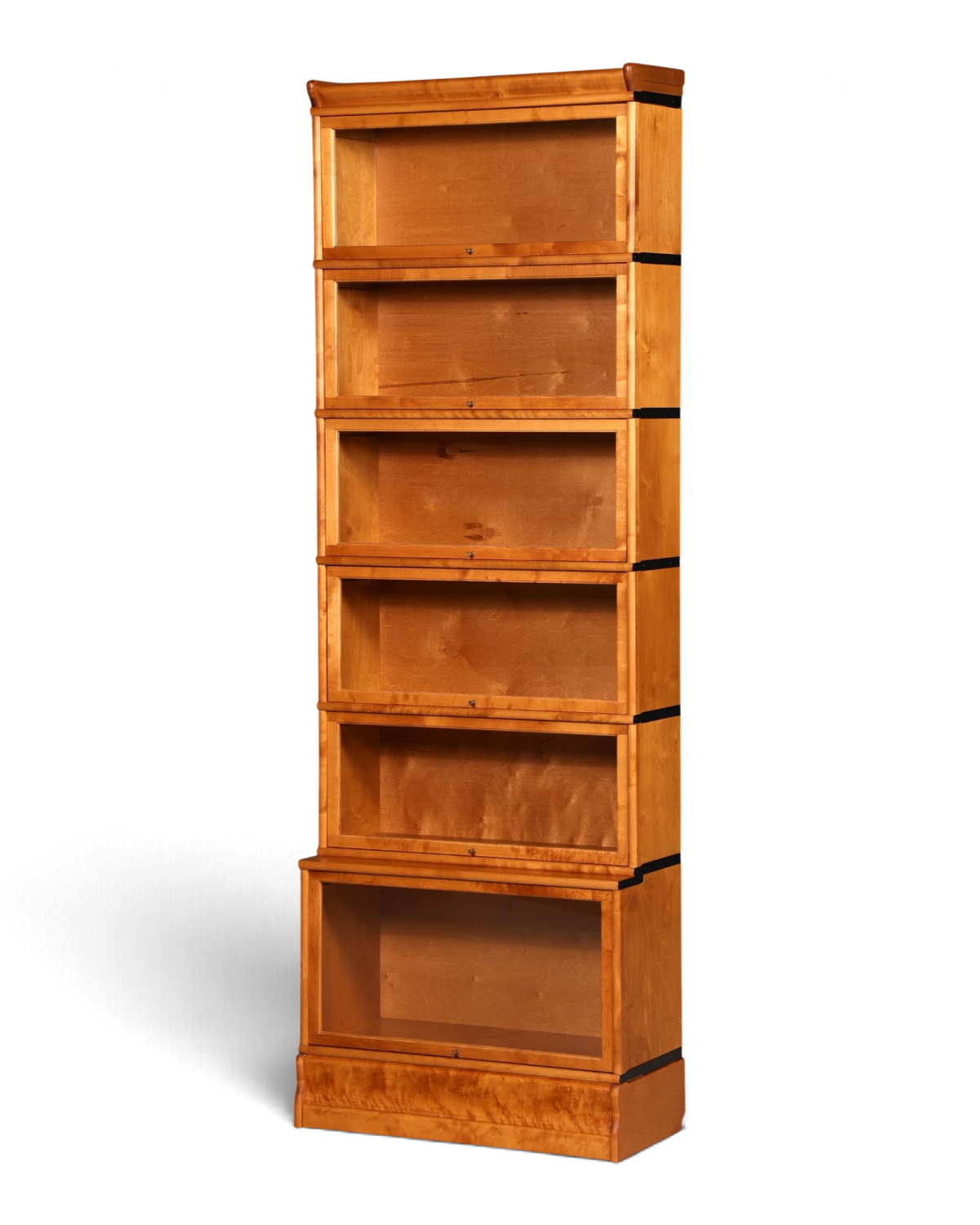 Edles Bücherregal im Globe Wernicke Stil Modulregal Englisch Vitrine mit Glastüren Stapelregal Bibliothek Echt Holz