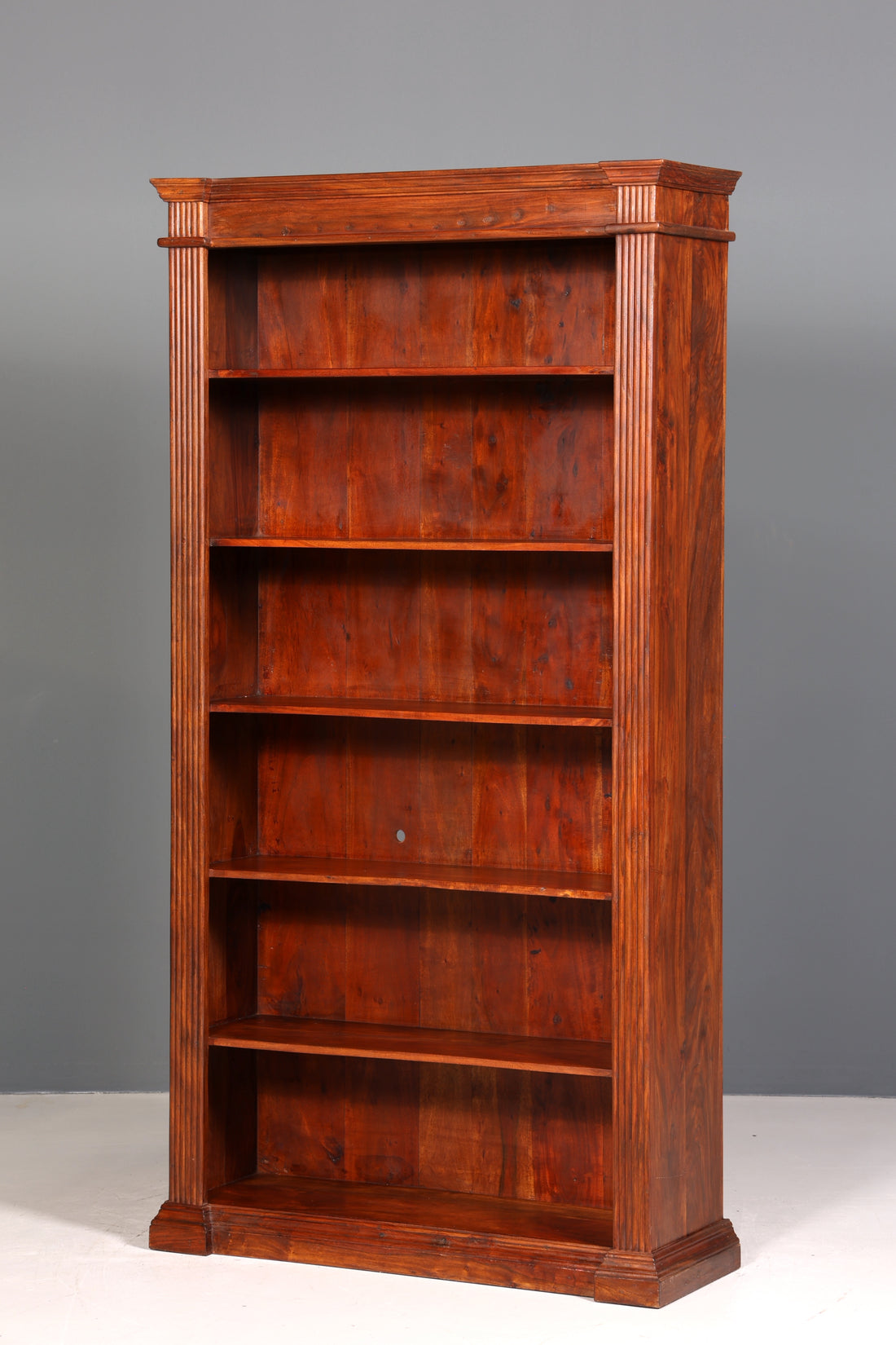 Traumhaftes XXL massiv Sheesham Holz Regal Indisch Kolonial Antik Stil Bücherregal Buchablage Bibliothek
