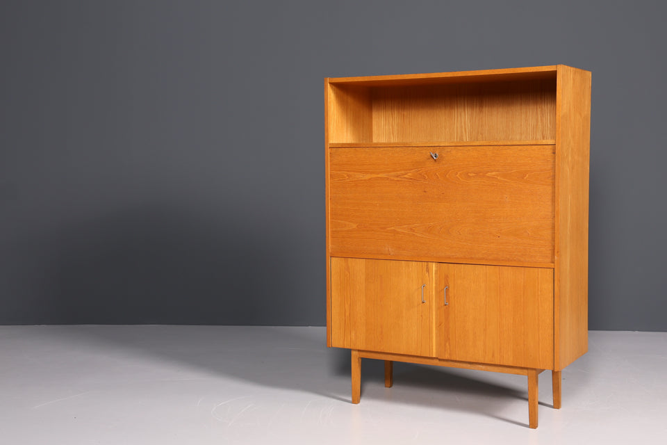 Schlichter Original Hellerau Sekretär "426" Mid Century Retro Schrank Holz Kommode