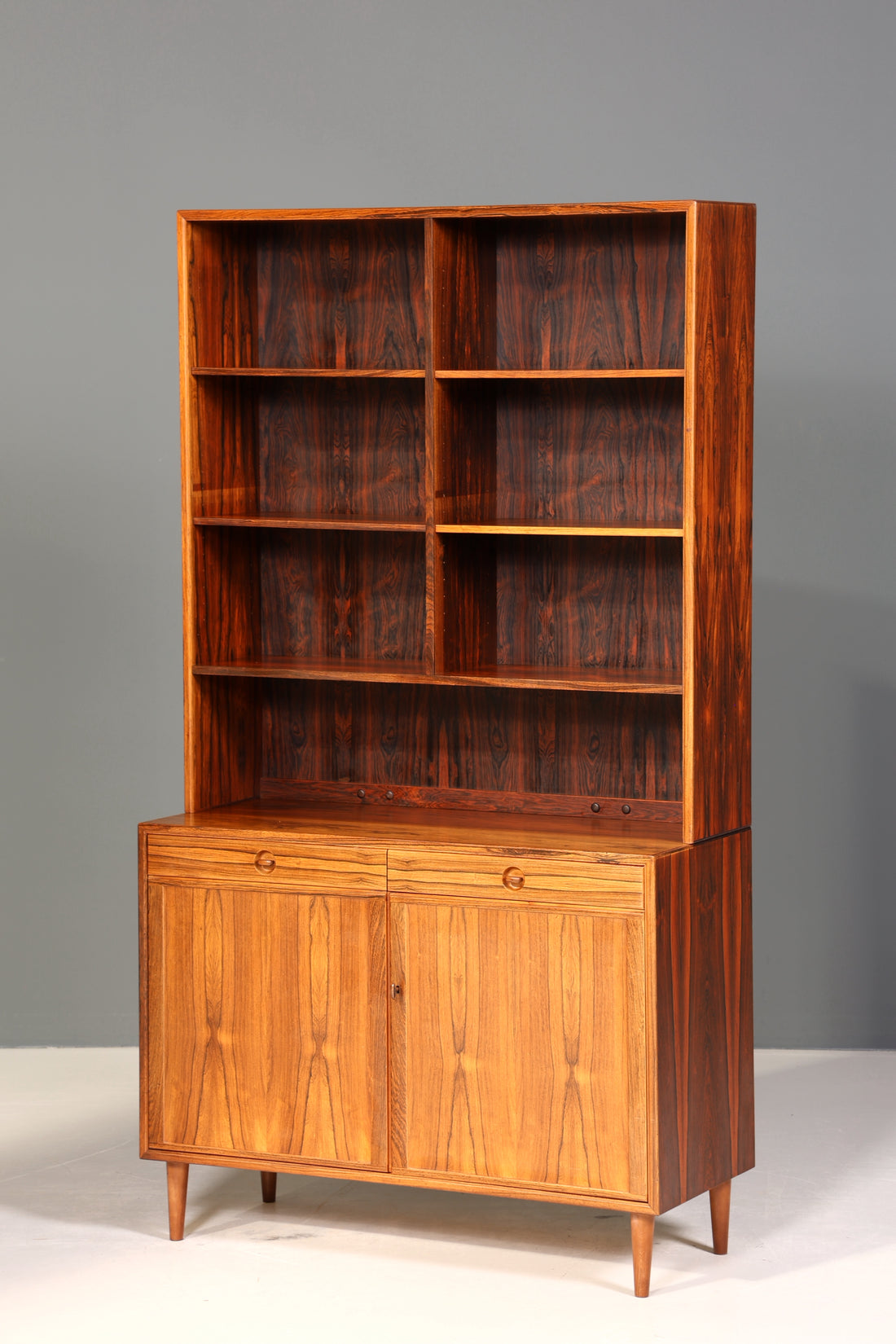 Traumhaftes Mid Century Regal Palisander Schrank Danish Design Retro Kommode Vintage Bücherregal 60er Jahre 1 von 2
