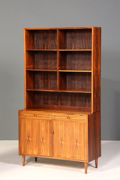 Traumhaftes Mid Century Regal Palisander Schrank Danish Design Retro Kommode Vintage Bücherregal 60er Jahre 1 von 2