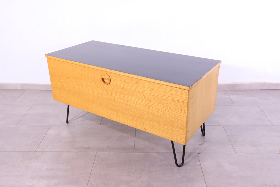 Original Hellerau Kommode Joachim Nebelung 430 Bauhaus Klappschrank Hairpin Legs