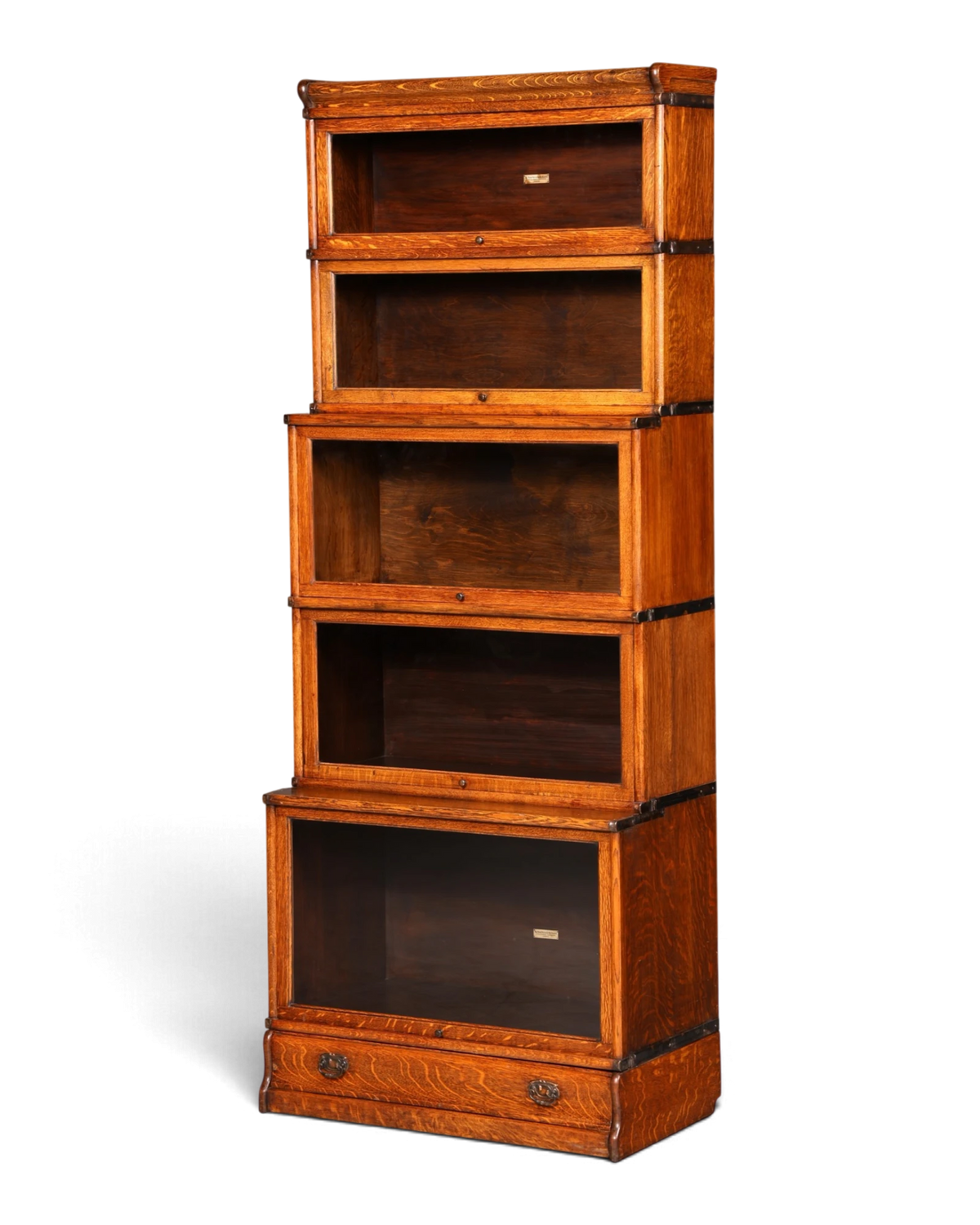 Rare original Globe Wernicke bookcase, 6 modules, display cabinet, modular bookcase, English library, solid wood