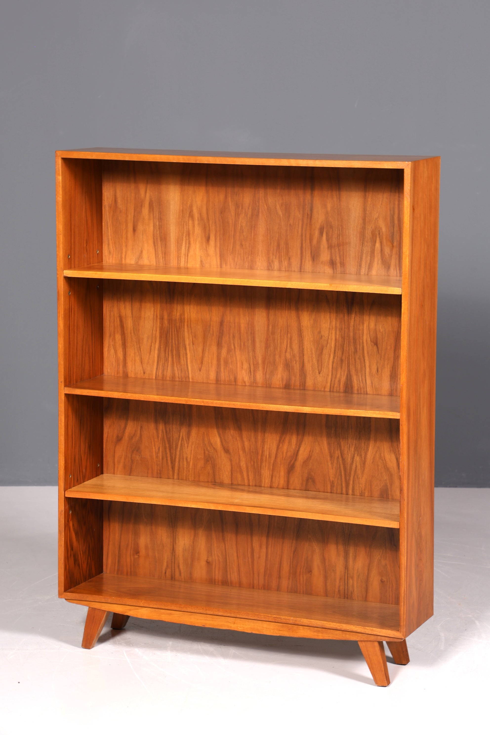 Wunderschönes Original Musterring Regal Mid Century Bücherregal Retro echt Holz Buchablage