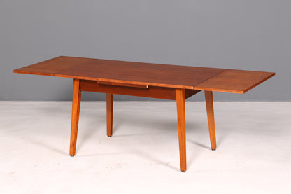 Beautiful mid-century kitchen table, vintage extendable height-adjustable dining table, 1960s wood
