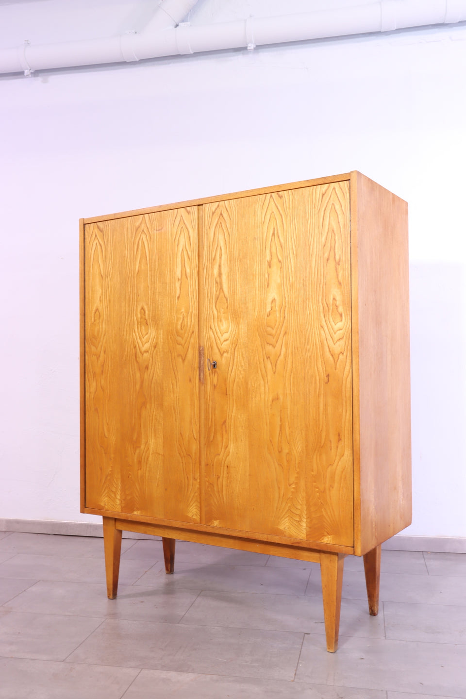 Original Hellerau Highboard Kommode Franz Ehrlich 60s Schrank 1 von 2