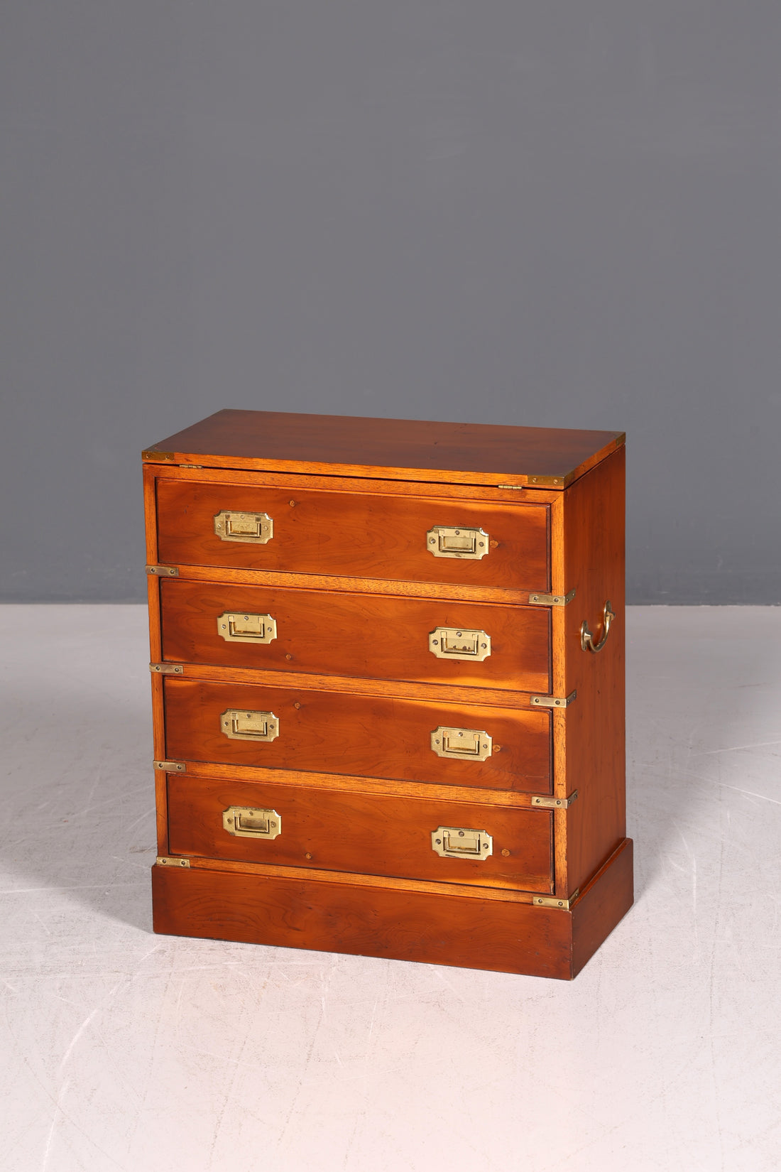 Traumhafte Maritime Kommode Englisch Military Chest Schiffskommode Antik Schrank Beistellschrank Kolonialstil