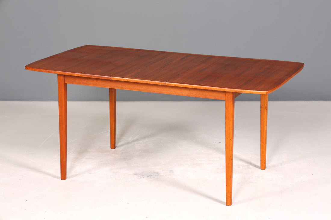 Traumhafter Mid Century Esstisch ausziehbarer Danish Design Teak Holz Küchentisch Esszimmer Tisch