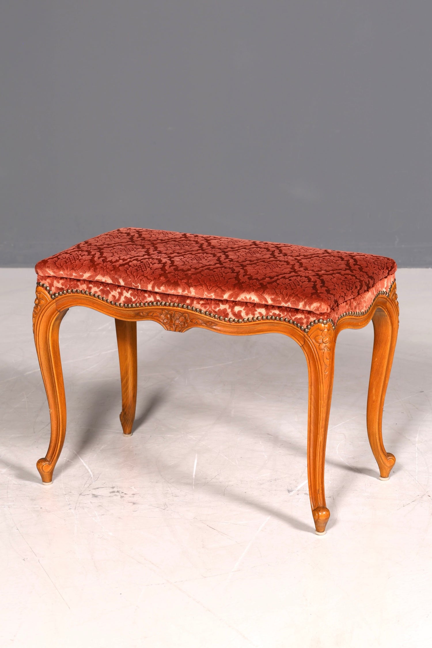 Wunderschöner Chippendale Hocker Barock Antik Stil Fussablage Schemel