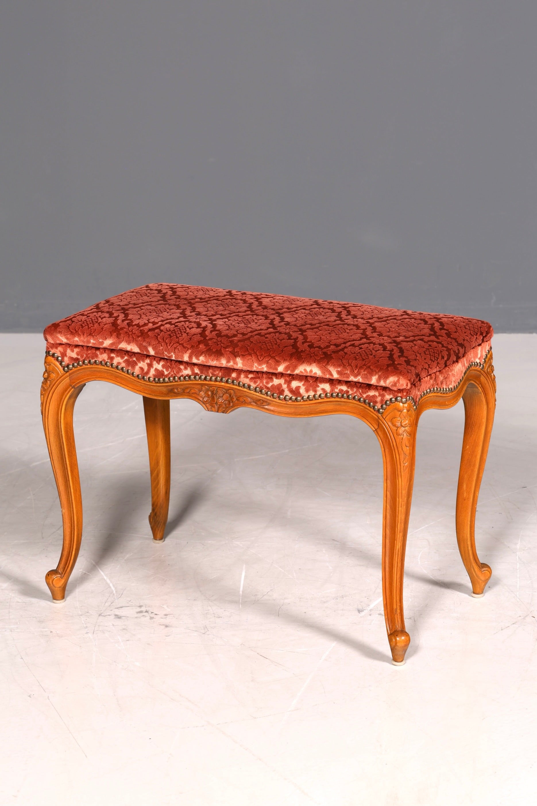 Wunderschöner Chippendale Hocker Barock Antik Stil Fussablage Schemel