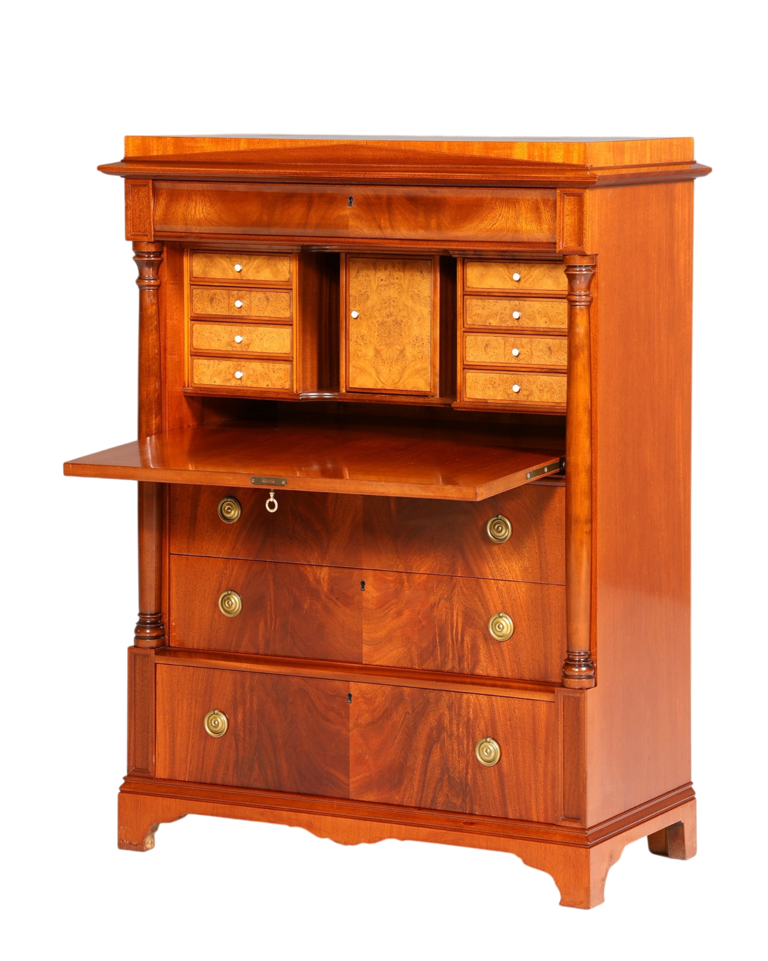 Stilvoller Sekretär im Biedermeier Stil Englisch Kommode Antik Bürokommode