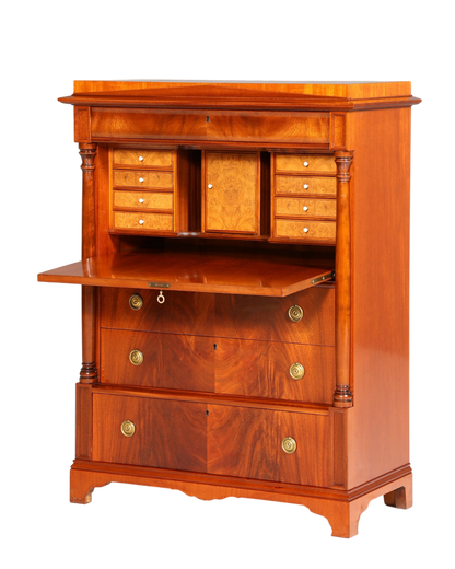 Stilvoller Sekretär im Biedermeier Stil Englisch Kommode Antik Bürokommode
