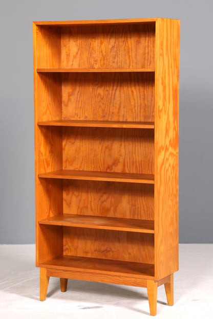Stilvolles Mid Century Regal echt Holz Vintage Bücherregal Schrank Buchablage 60s Bookshelf 1 von 5