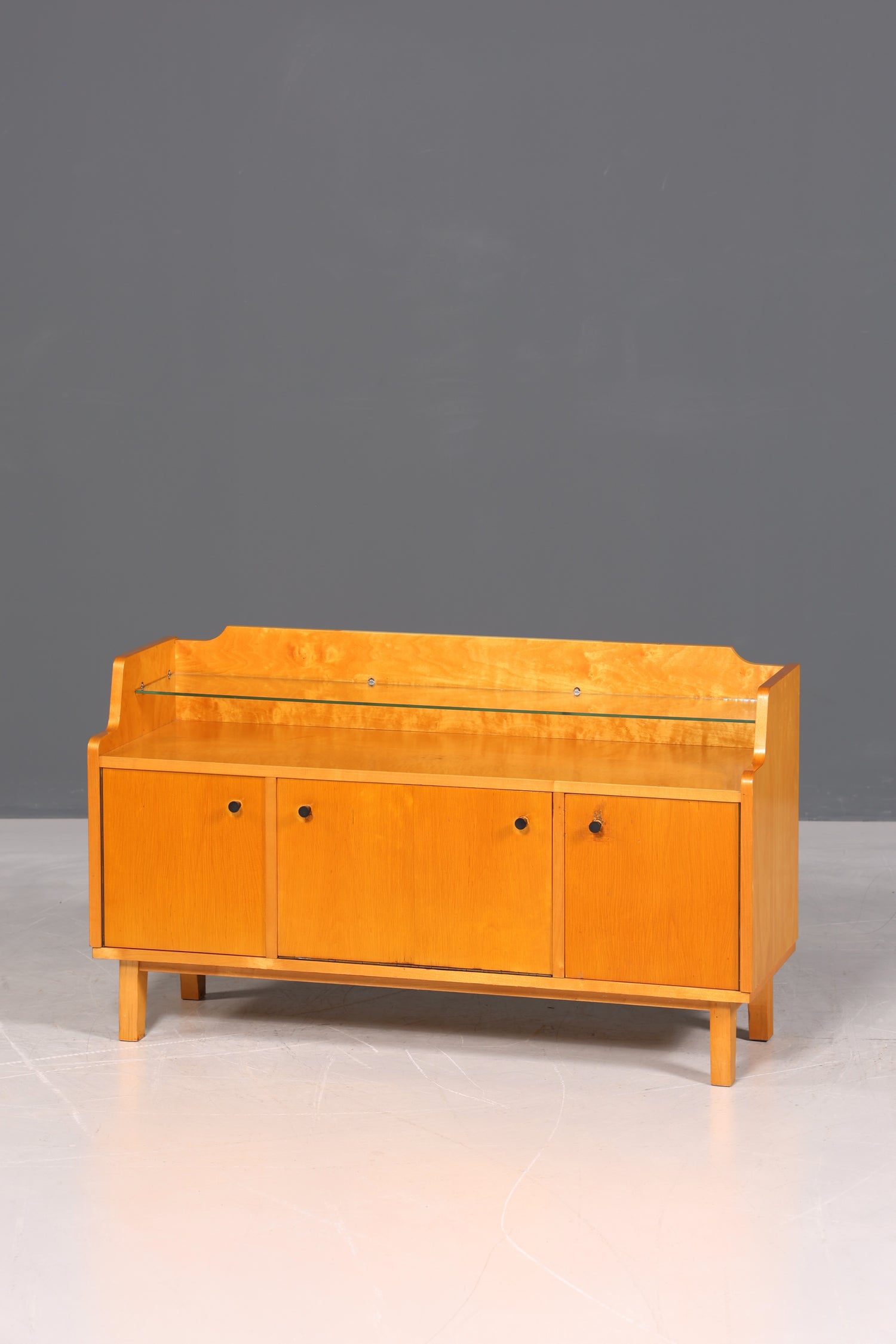 F966 Finish cm Wunderschönes Mid Century Kommode Vintage TV Sideboard 60s Schrank Flurkommode Klappschrank