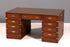 Stilvoller Maritimer Schreibtisch Englischer Military Chest Bürotisch Office Table mit echt Lederauflage