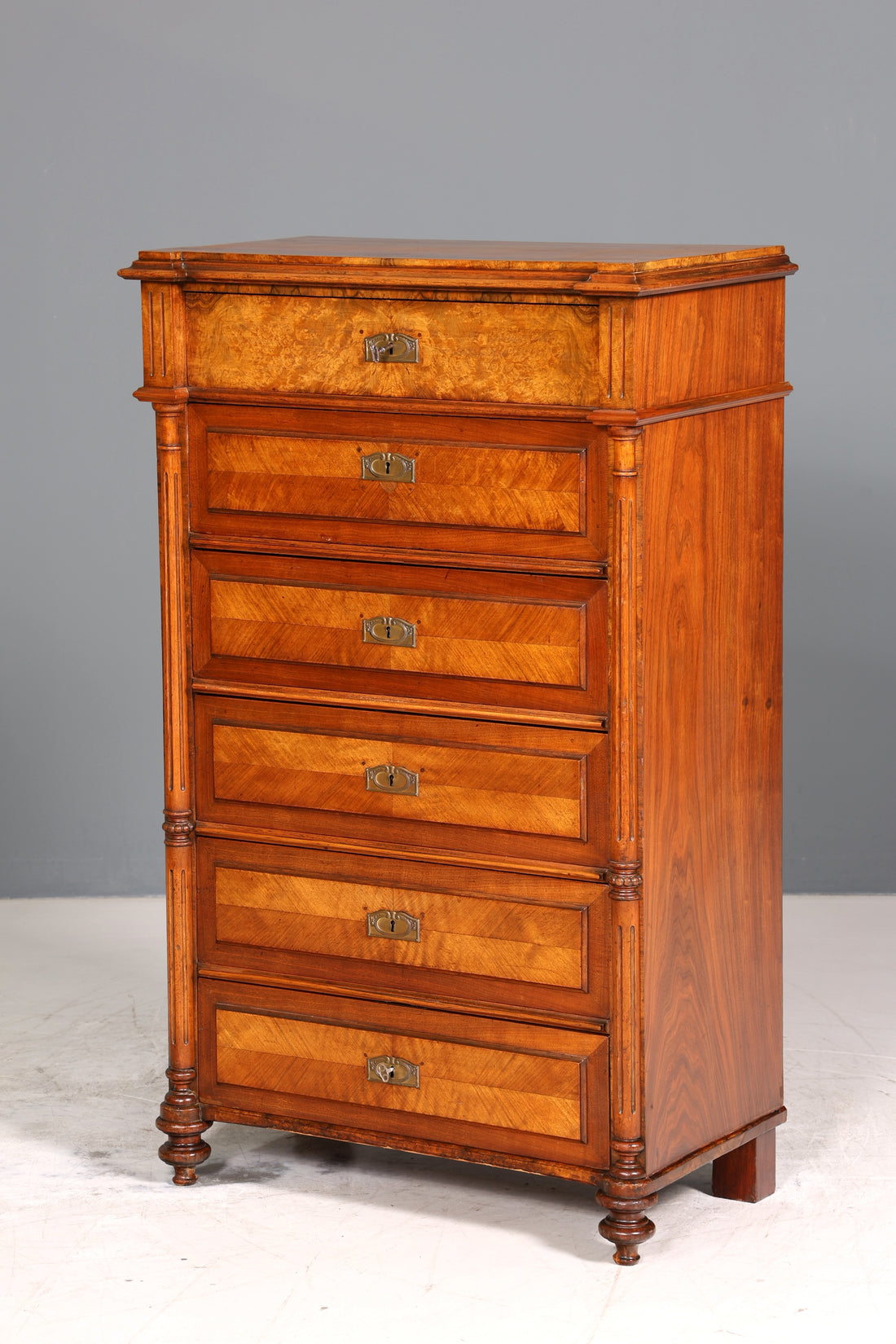 Traumhaftes Gründerzeit Vertiko Louis Philippe Kommode um 1880 Schubladenkommode Chiffoniere