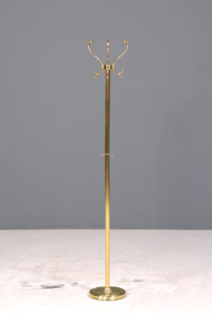 Wunderschöner Jugendstil Messing Garderobenständer Antik Kleiderhaken Flurständer