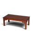Hauptstadt Möblerei Couchtisch aus dunklem Holz mit klassischem Design und verzierten Beinen
