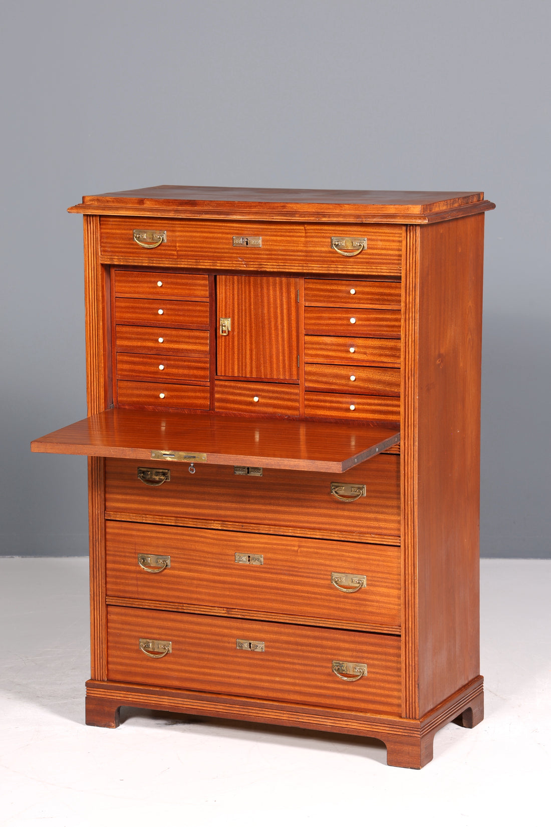 Stilvoller Jugendstil Sekretär Gründerzeit Vertiko Antik Kommode um 1900