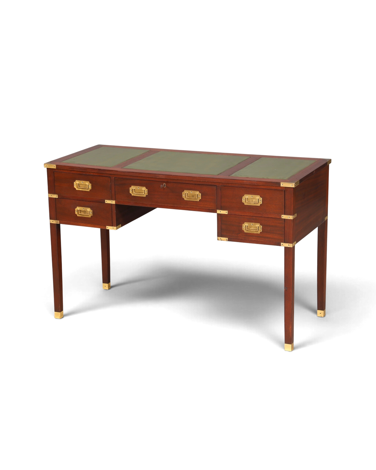Maritimer Schreibtisch Englischer Military Chest Bürotisch Office – Hauptstadt Möblerei Berlin