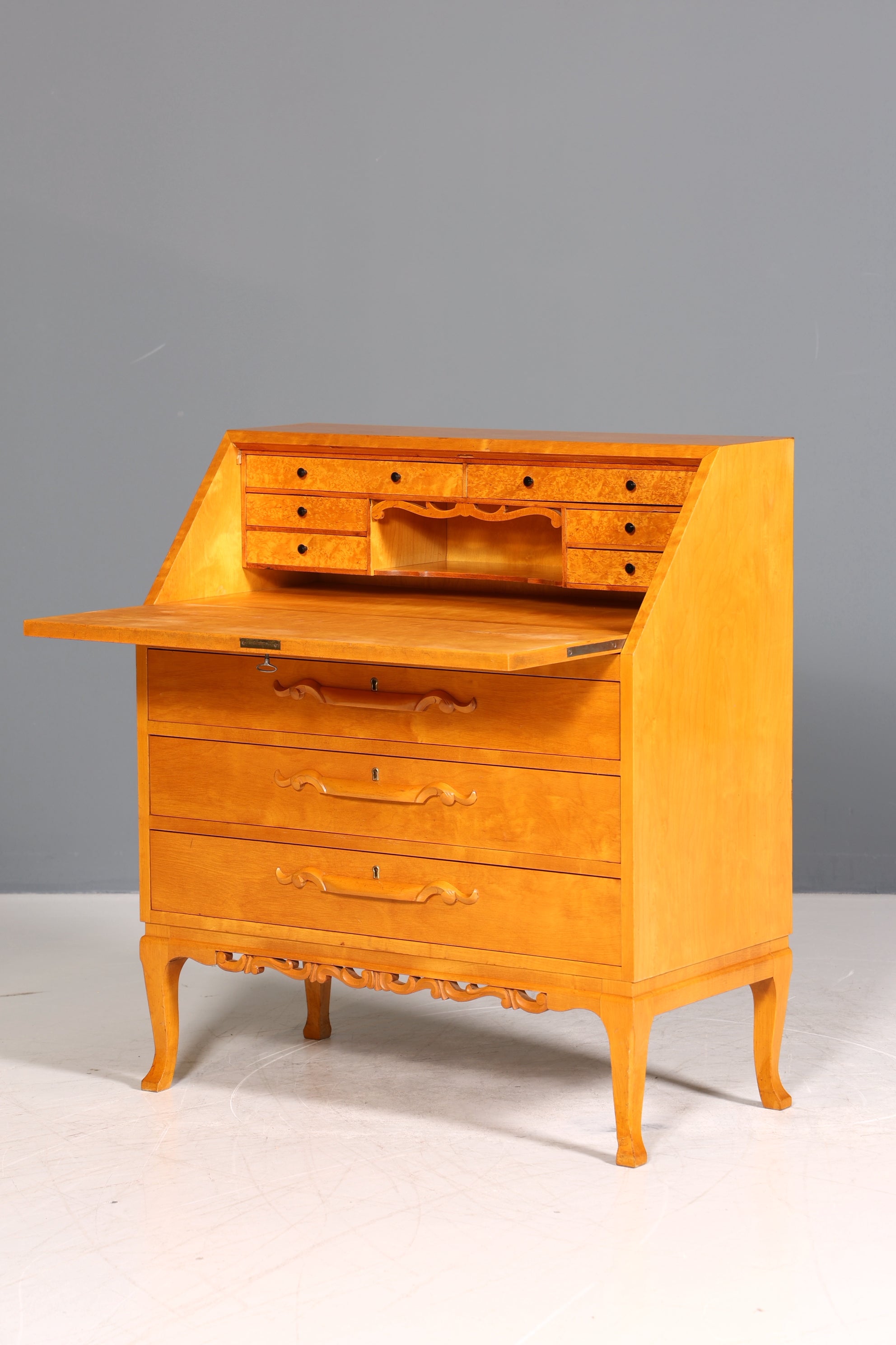 Traumhafter Sekretär um 1930 Büro Kommode Echt Holz Schreibtisch Schreibkommode Antik Stil