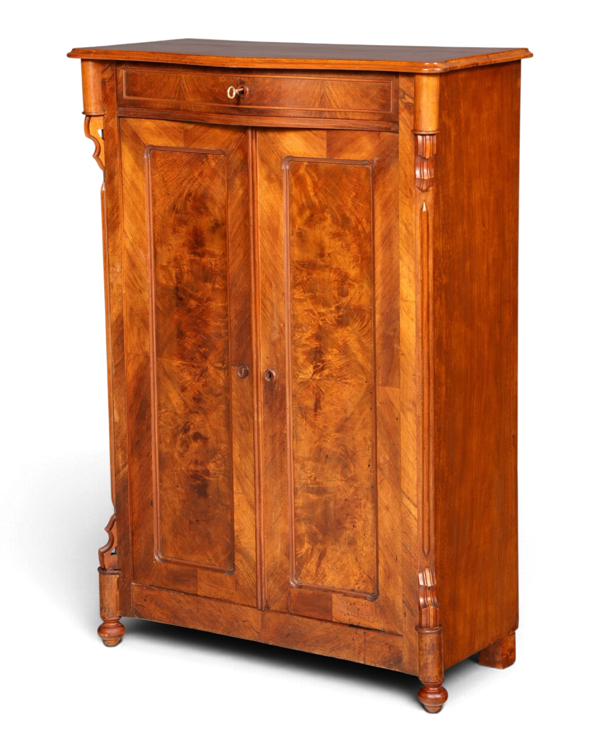 Stylish Louis Philippe cabinet, Gründerzeit, vertiko, antique highboard, chest of drawers, hallway cabinet