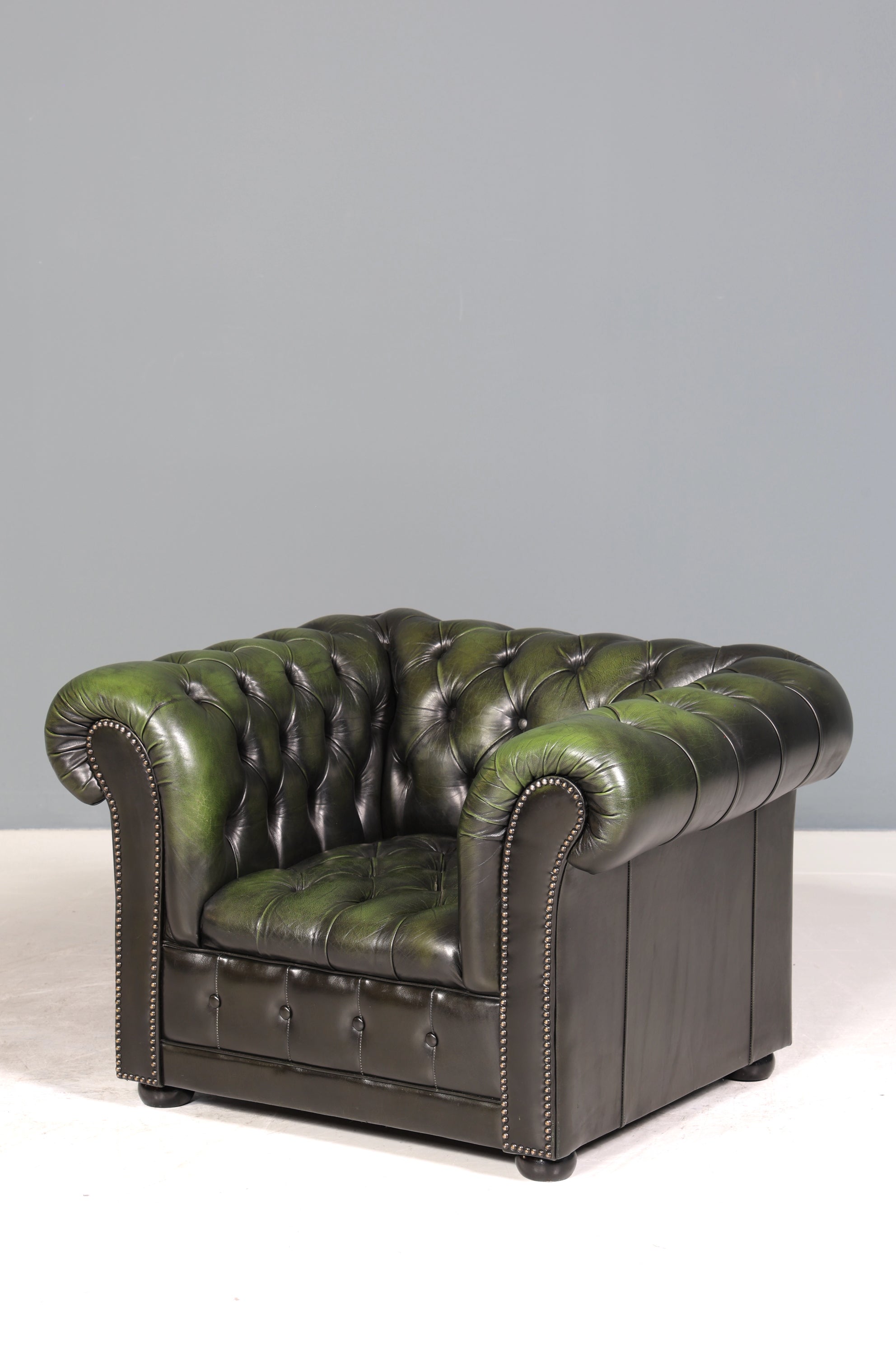 Stilvoller Original Chesterfield Sessel Englischer Armlehnsessel Englisch Herrensessel