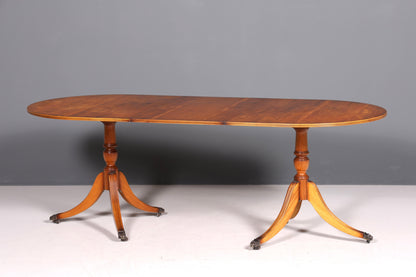 Wunderschöner Englischer Tisch ausziehbarer Esstisch Regency Stil Antik Stil 60s Küchentisch Eibe