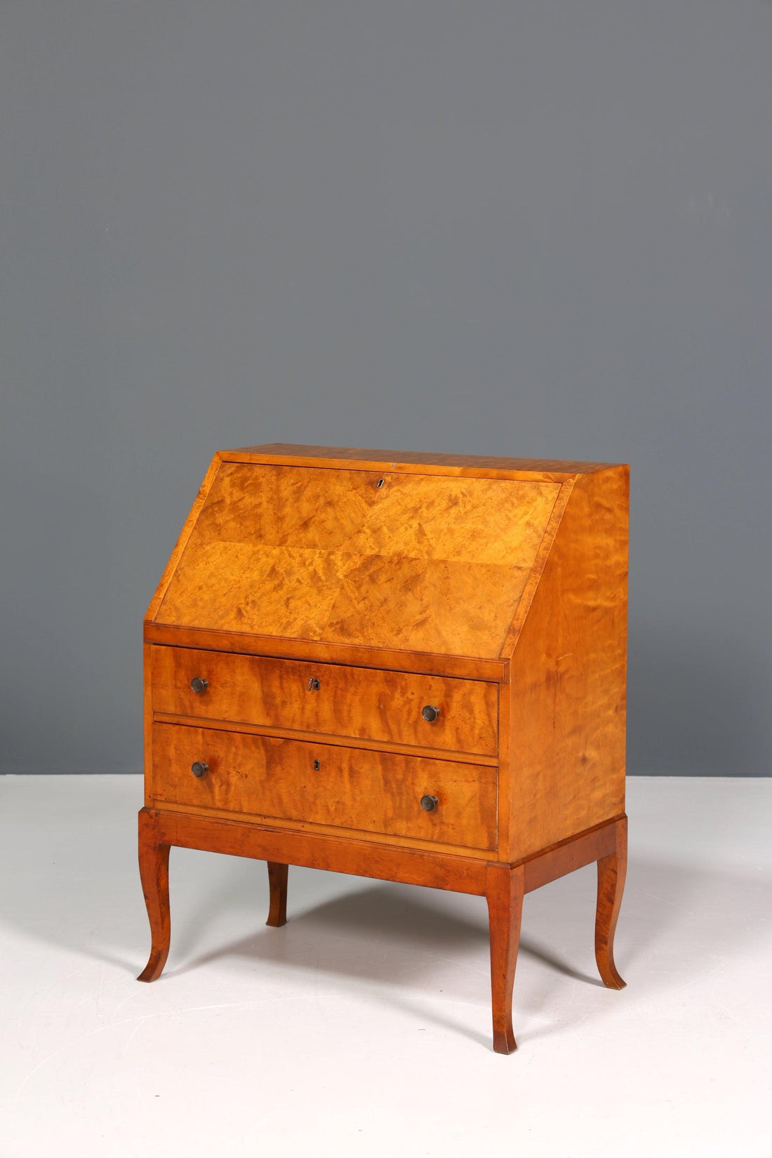 Stilvoller Schwedischer Sekretär um 1930 echt Holz Büro Kommode Schreibkommode