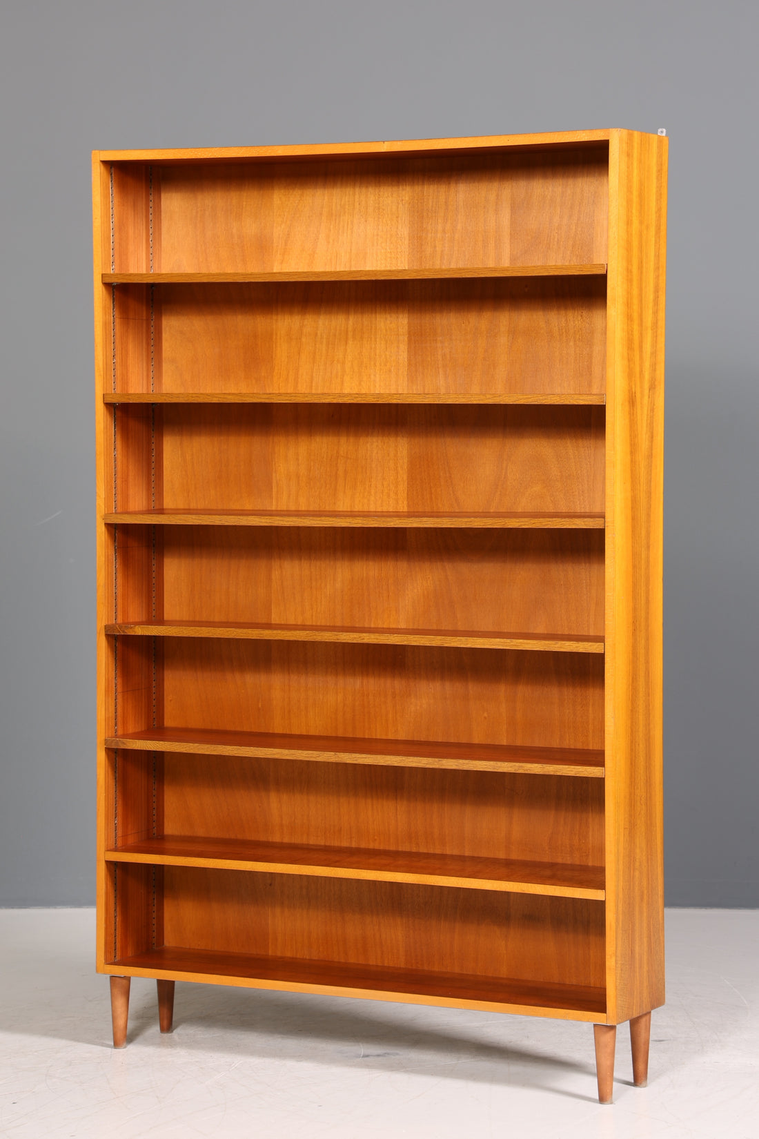 Schlichtes XXL Mid Century Regal Vintage Bücherregal Schrank Buchablage 60s Bookshelf 2 von 2