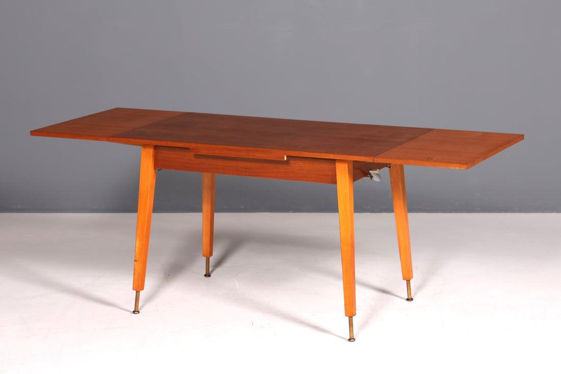 Traumhafter Mid Century Küchentisch Vintage Tisch ausziehbar und höhenverstellbar Esszimmer Tisch