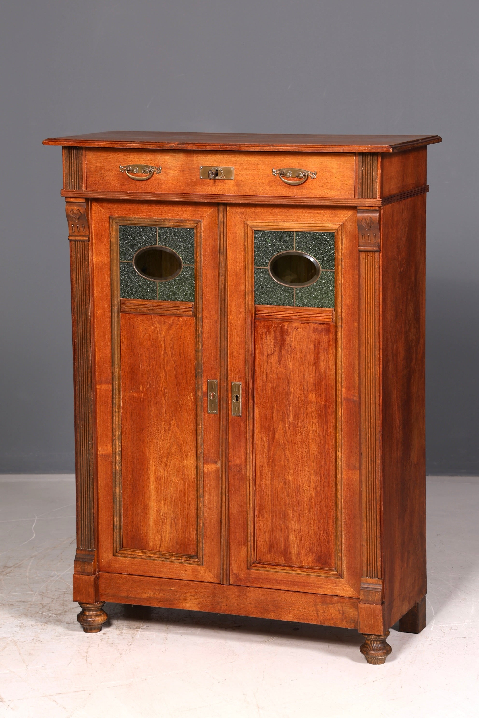 Traumhaftes Jugendstil Vertiko Gründerzeit Schrank Antik Highboard Kommode Buffet Vintage