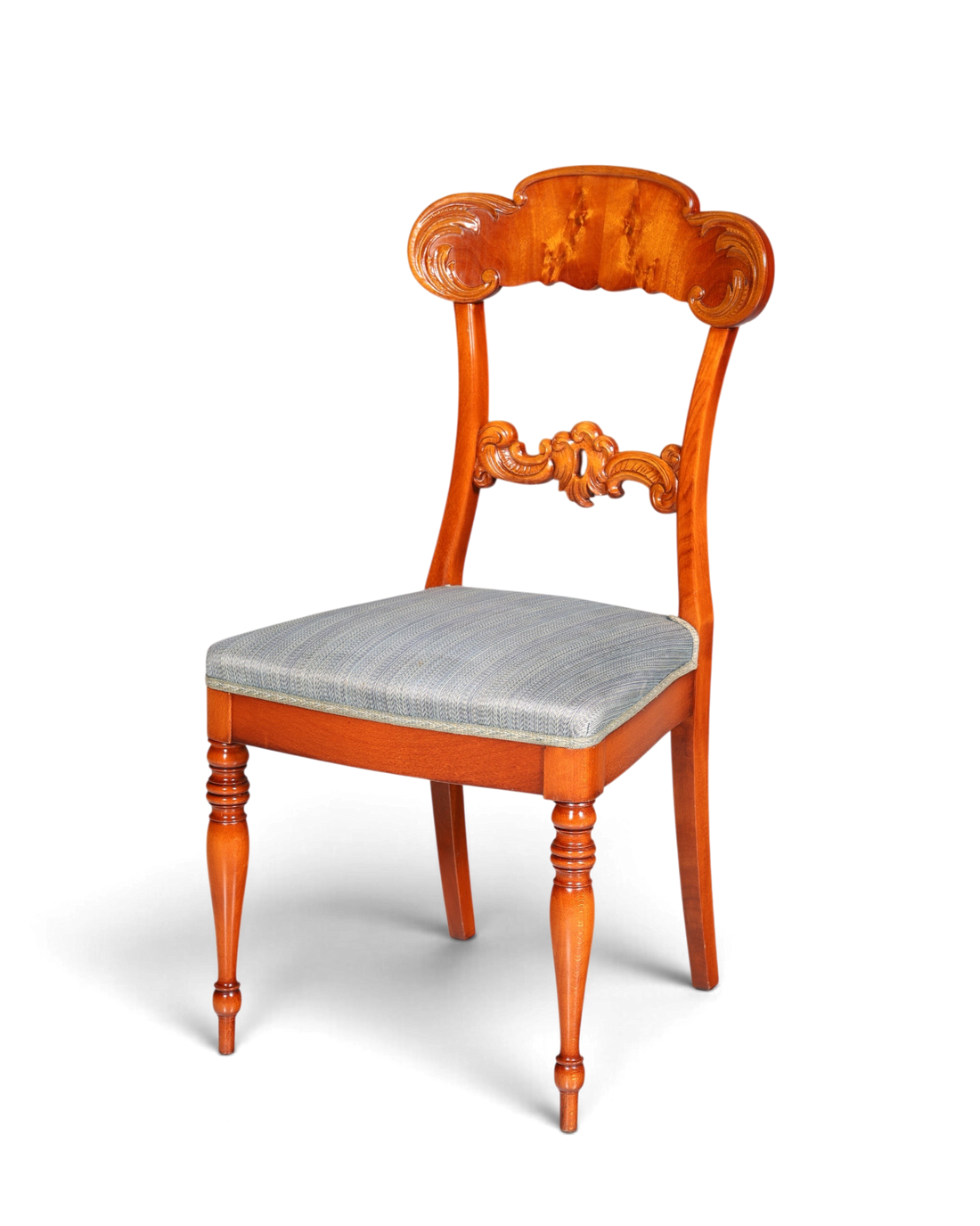 Traumhafter Stuhl im Biedermeier Stil echt Holz Sekretär Stuhl Antik Stil Esszimmer Stuhl 1 von 2
