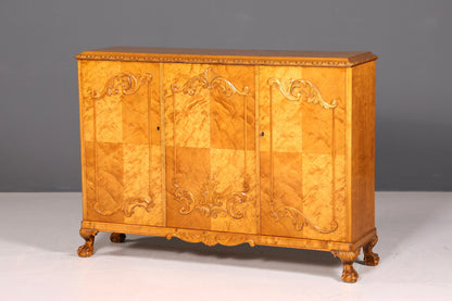 Traumhafter Chippendale Schrank Highboard Barock Stil Antik Sideboard 50s Kommode TV-Schrank 60s Massiv