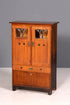 G776 Finish Traumhafte Jugendstil Vitrine Antike Holz Bücherschrank Eiche Antik Schrank Geschirrschrank (Kopie)