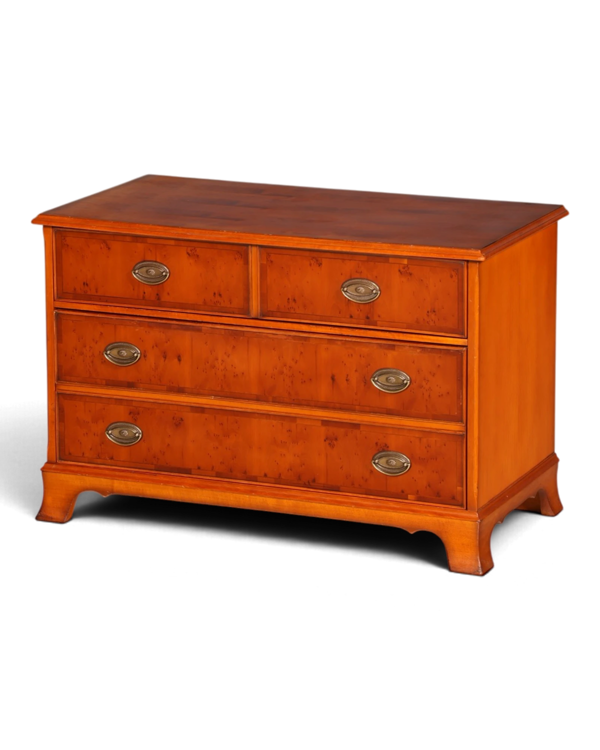 Fine Original Heldense Chest of Drawers Yew English 60s HiFi Cabinet TV Cabinet Folding Cabinet Vintage