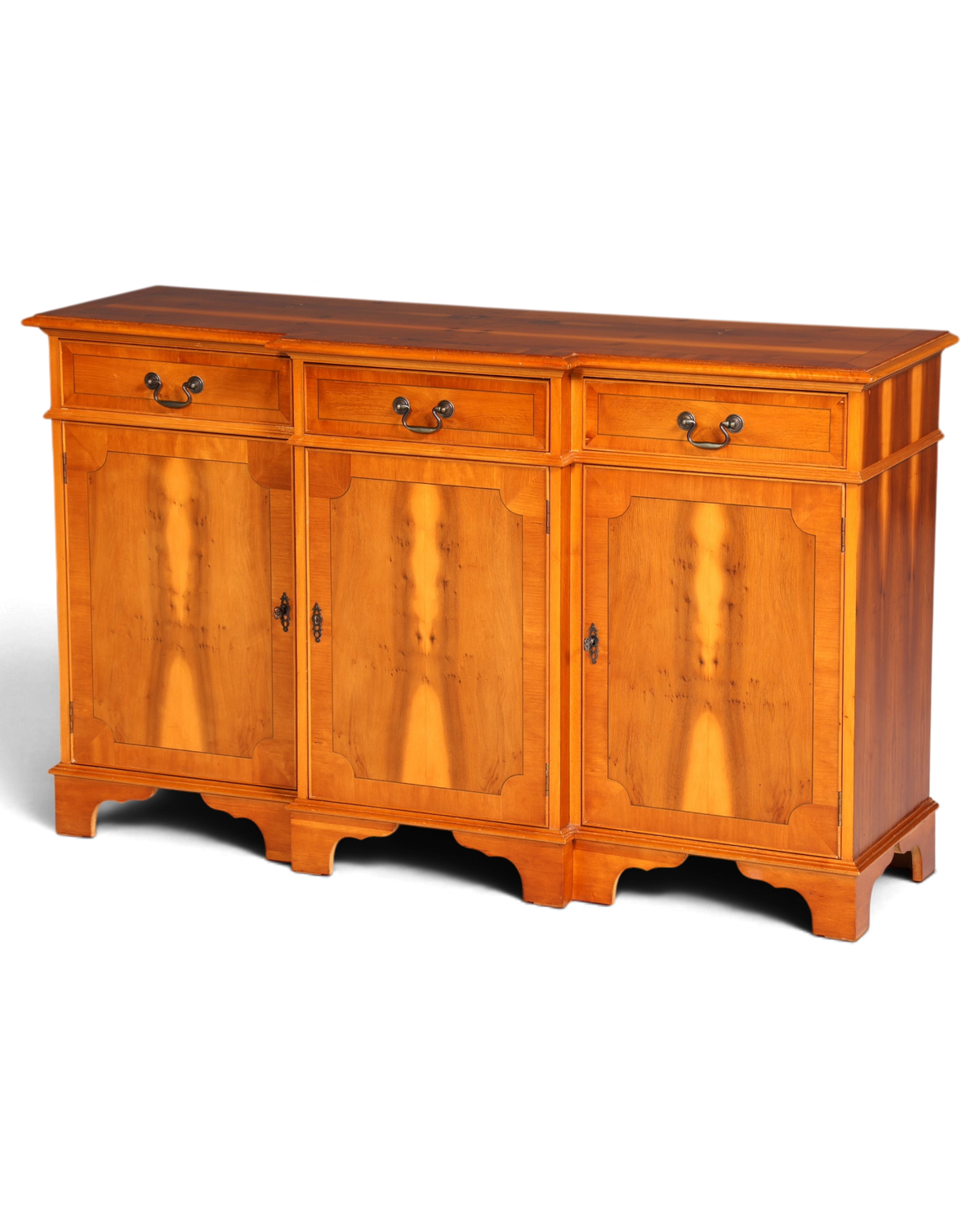 Englisches Sideboard Eibe Schrank Antik Stil Buffetschrank Kommode – Hauptstadt Möblerei Berlin