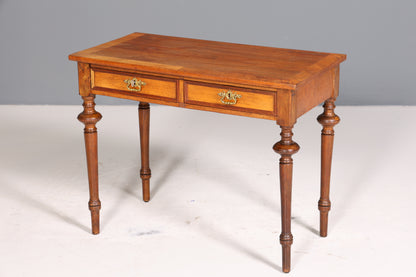 Filigraner Gründerzeit Schreibtisch Jugendstil Bürotisch echt Holz Antik Desk