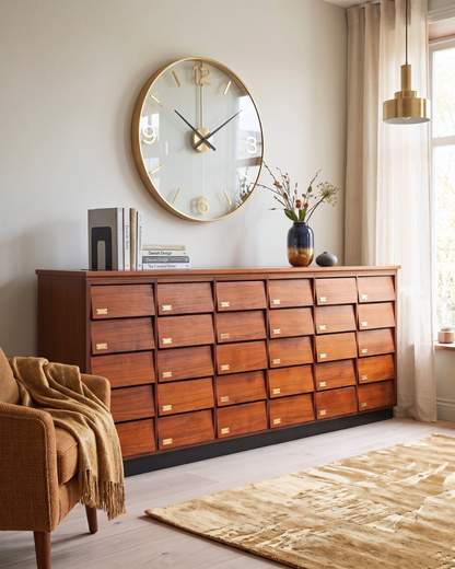 Beautiful XXL Mid Century Chest of Drawers Vintage Bauhaus Apothecary Cabinet Retro Drawer Dresser 1 of 2
