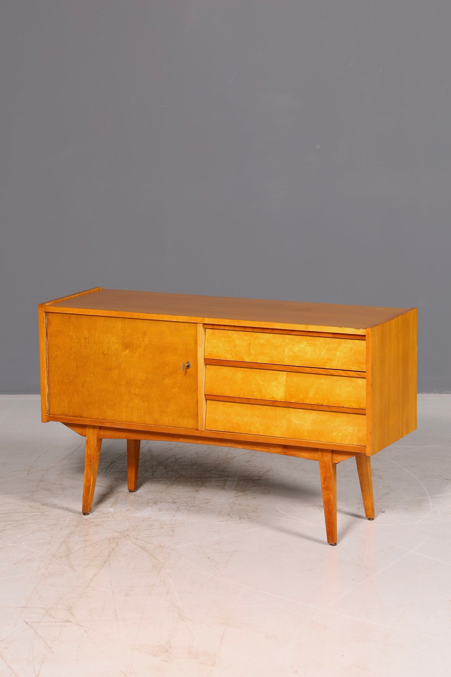 Beautiful mid-century sideboard, vintage TV cabinet, 1960s cabinet, credenza, lowboard, genuine wood
