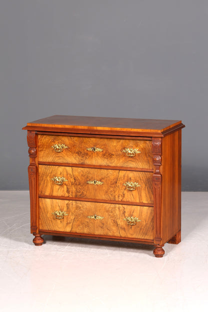 G071 Finish cm Wunderschöne Gründerzeit Kommode Louis Philippe Nussbaum Schubladen Kommode Sideboard um 1880