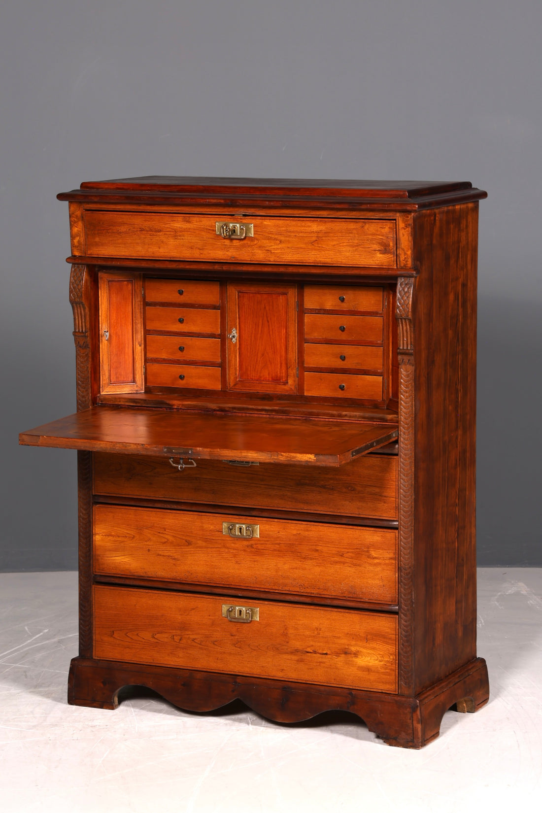 !Wunderschöner Gründerzeit Sekretär Vertiko Highboard Louis Philippe Kommode um 1880