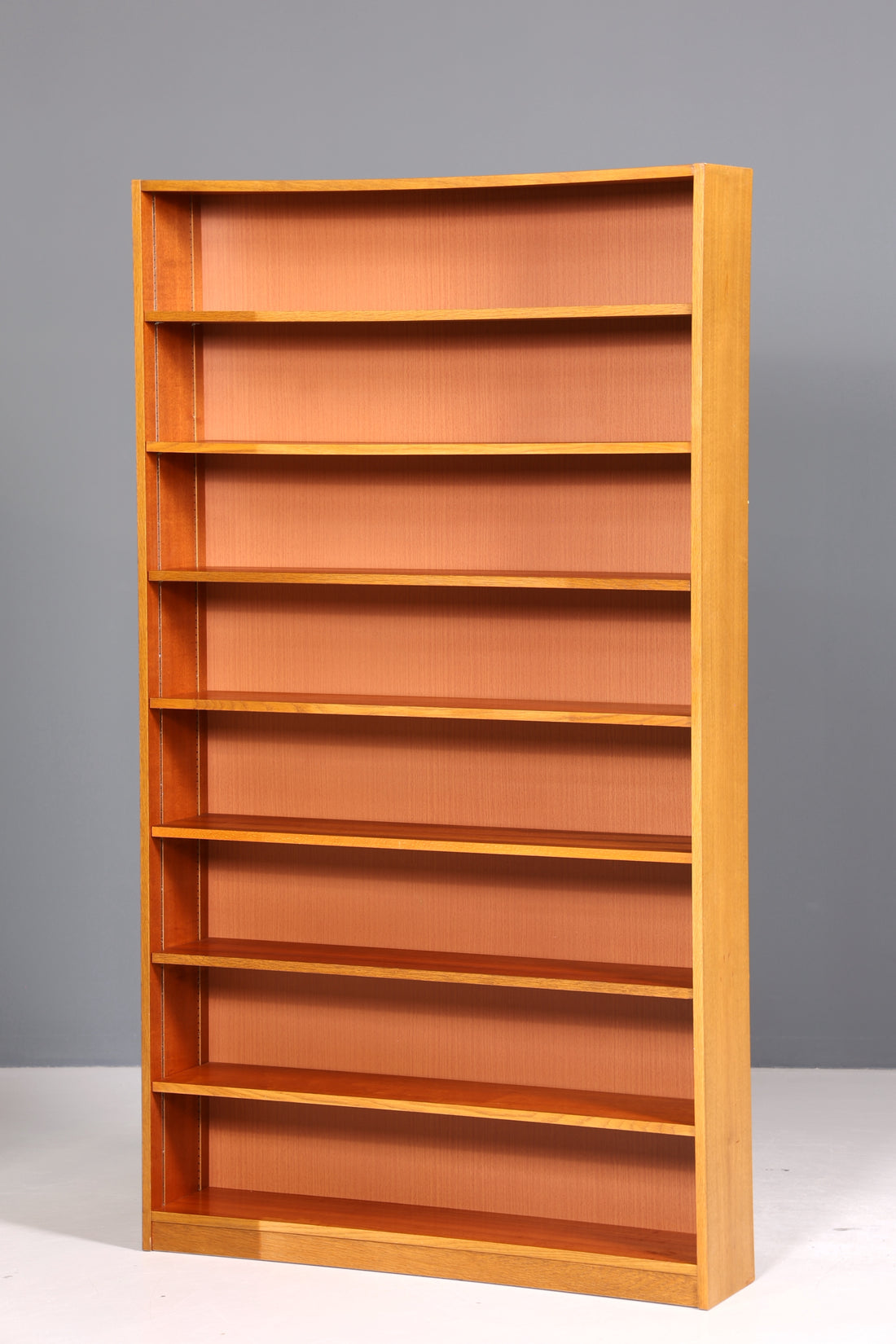 Schlichtes XXL Mid Century Regal Vintage Bücherregal Schrank Buchablage 60s Bookshelf 4 von 5