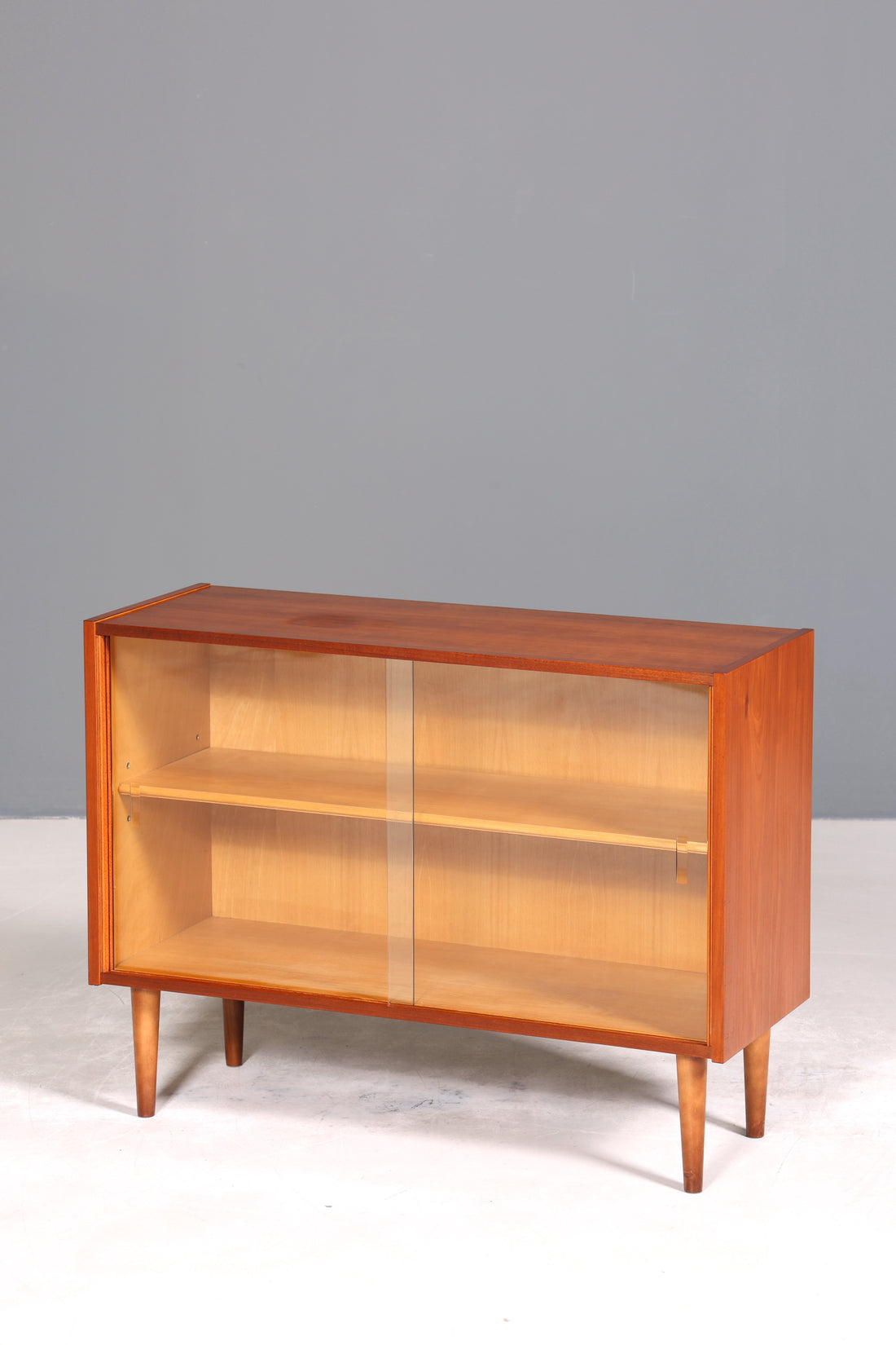 Traumhafte Mid Century Vitrine Vintage Regal Retro Bücherregal VEB Bookshelf